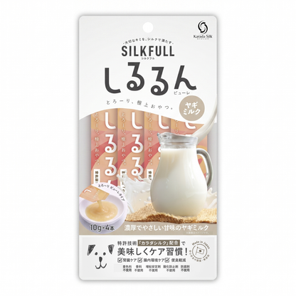 SILKFULL 犬用しるるんピューレ（チキン、ヤギミルク、いちご大福）