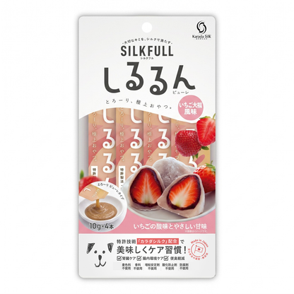 SILKFULL 犬用しるるんピューレ（チキン、ヤギミルク、いちご大福）