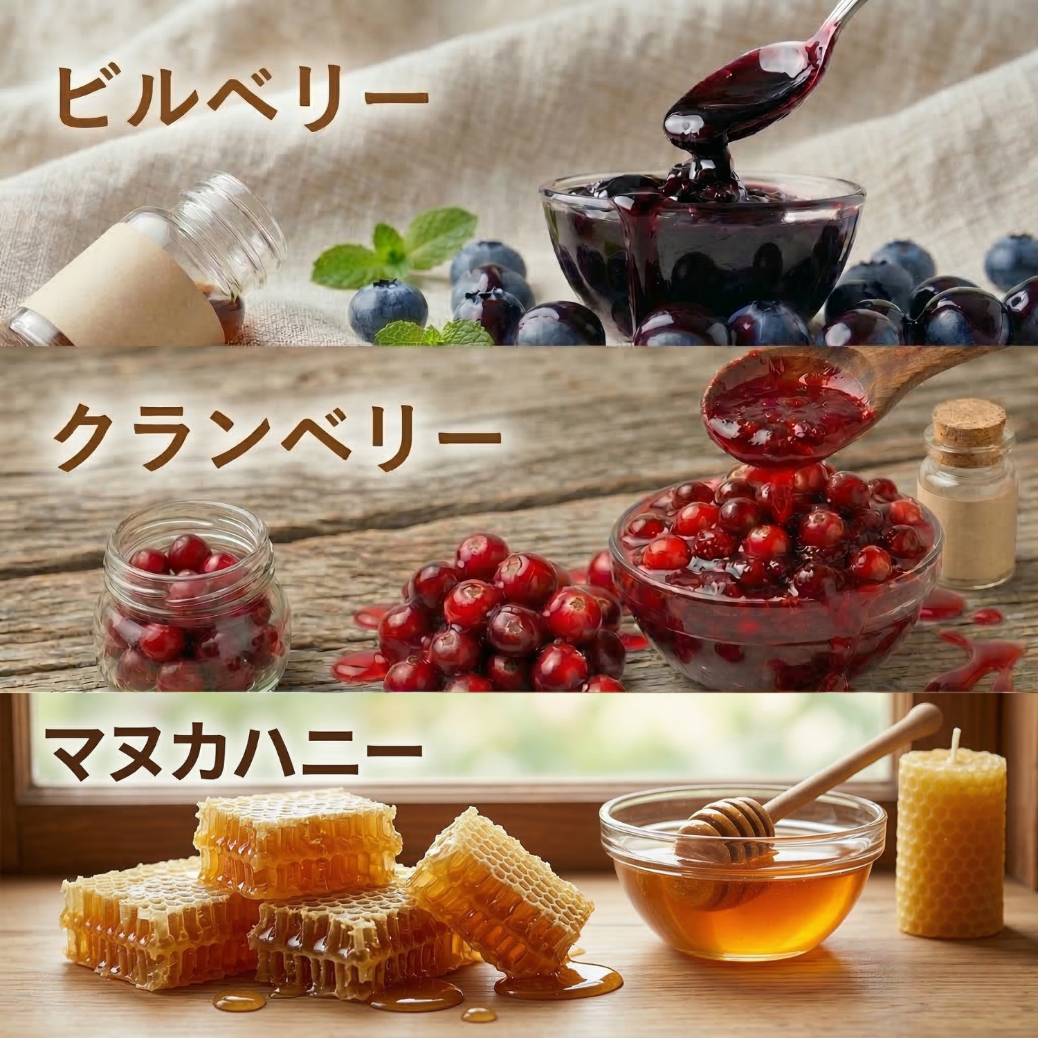 SILKFULL 犬用サプリおやつ（目＆涙ケア【ビルベリー】、皮膚被毛ケア【クランベリー】、口内ケア【マヌカハニー】）