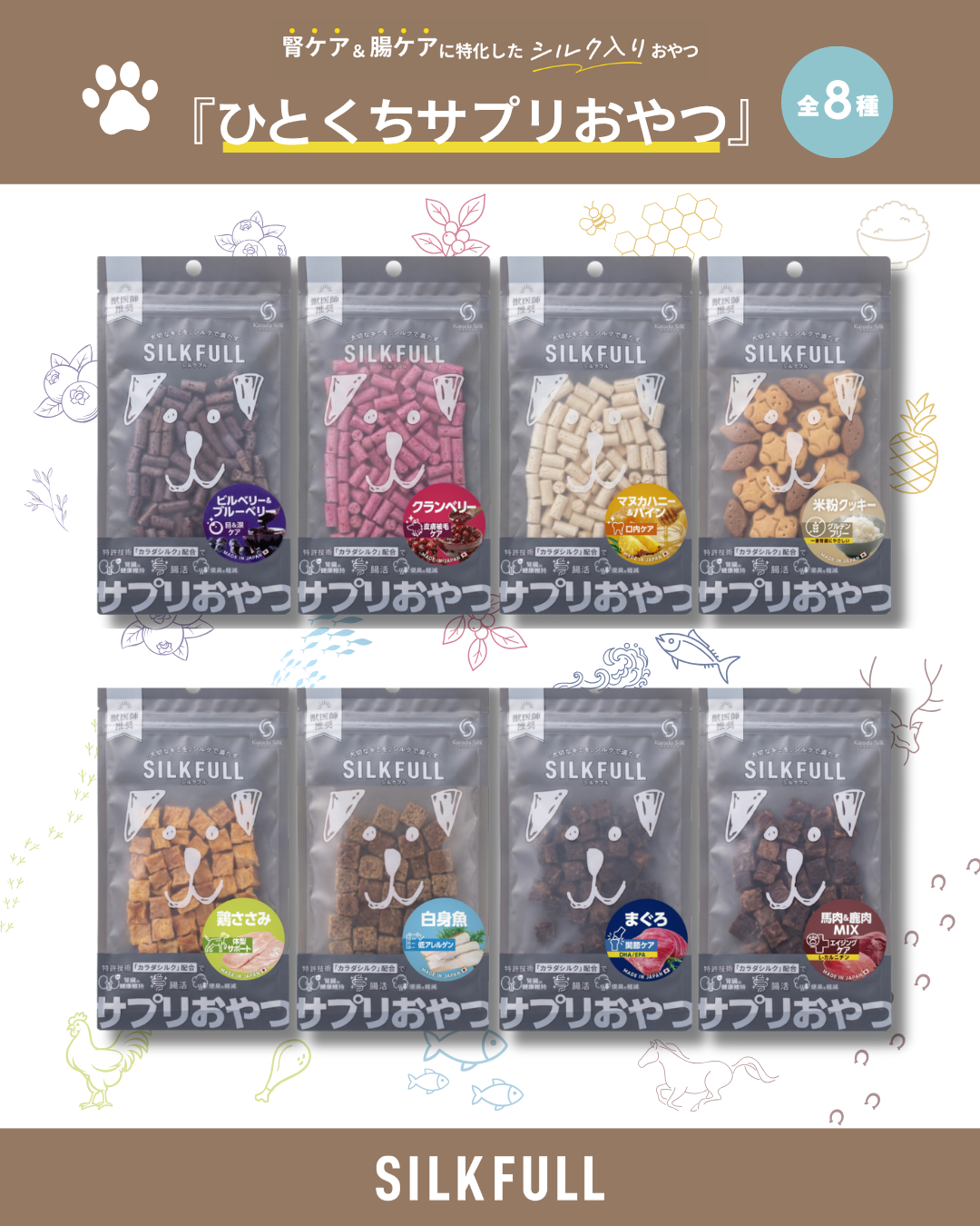 SILKFULL 犬用ひとくちサプリおやつ