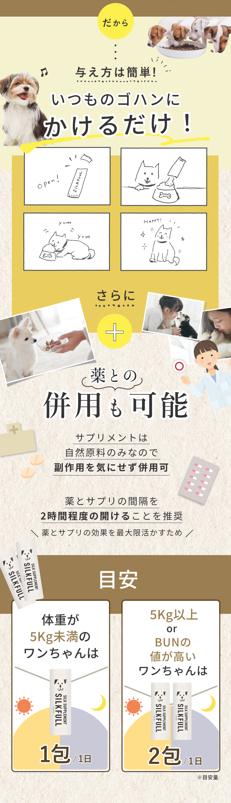 SILKFULLシルクフル 目安